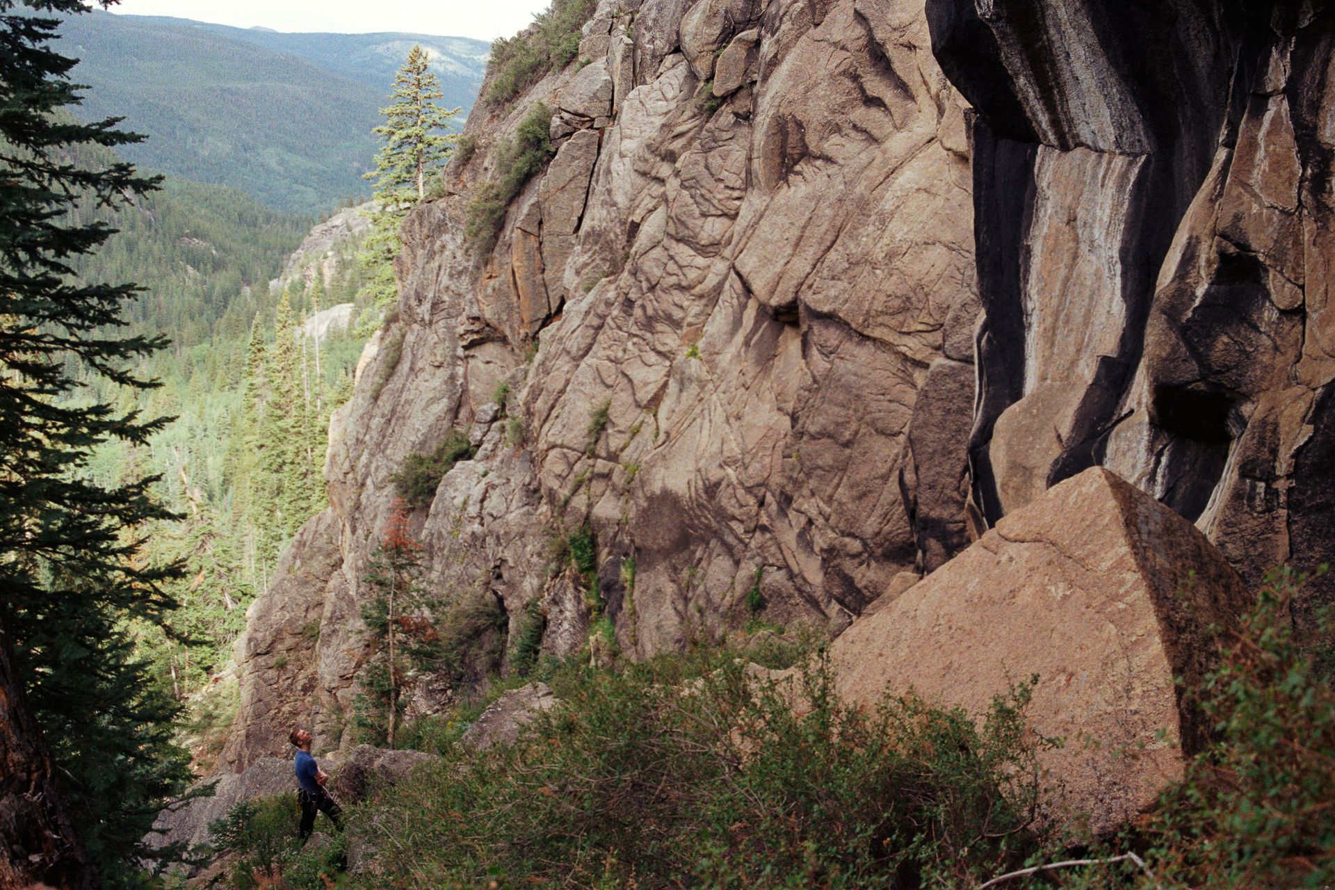 Climbers walking in Indian Creek, Utah